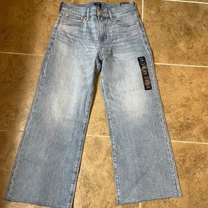 J. Crew Wide Leg Crop Jeans (Size 26P)